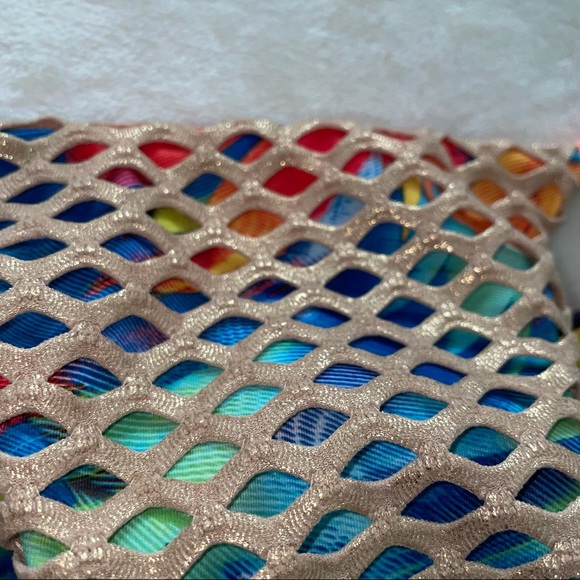 Multicolour Gold/Tie dye Bikini Size Small - Picture 4 of 4